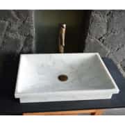 Beyaz Fuga Mermer Lavabo 1