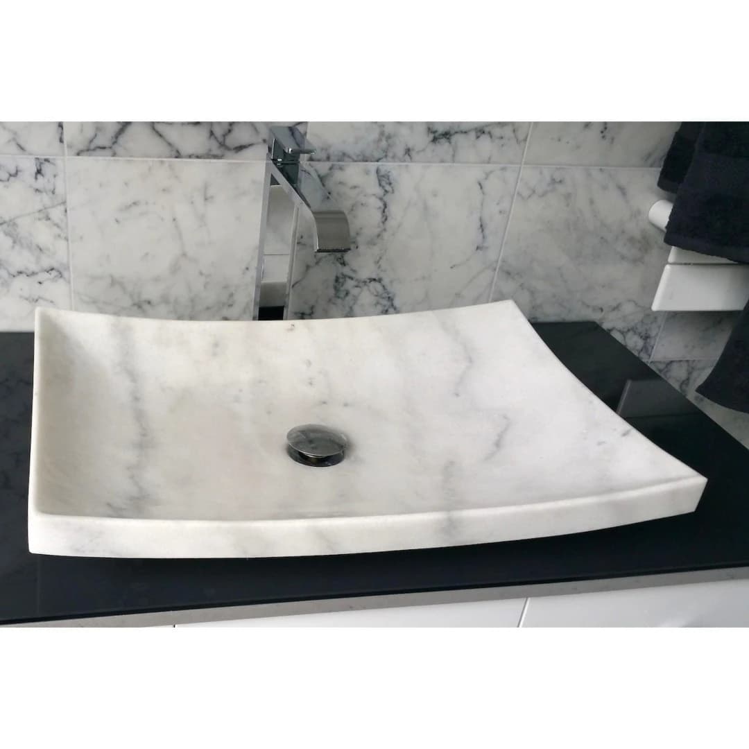 Beyaz Yaprak Special Mermer Lavabo 5