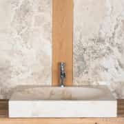 Traverten Deep Oval Mermer Lavabo 1