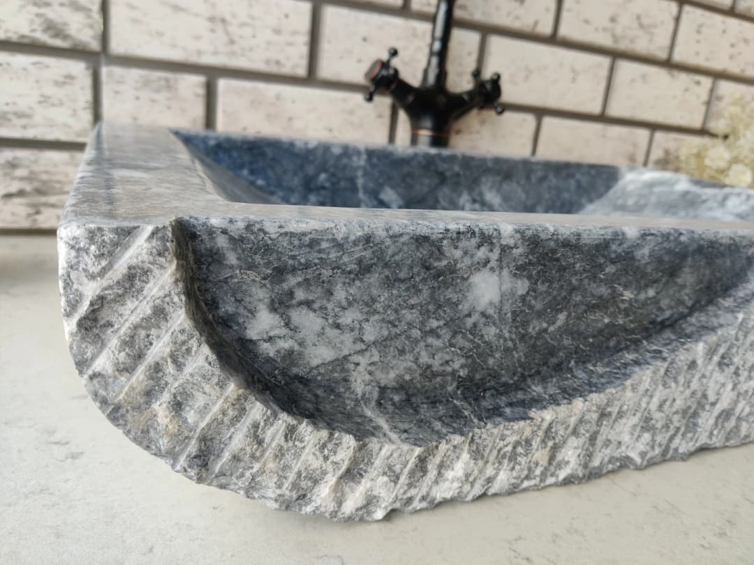 Karaca Siyahı Special Yay Mermer Lavabo 6