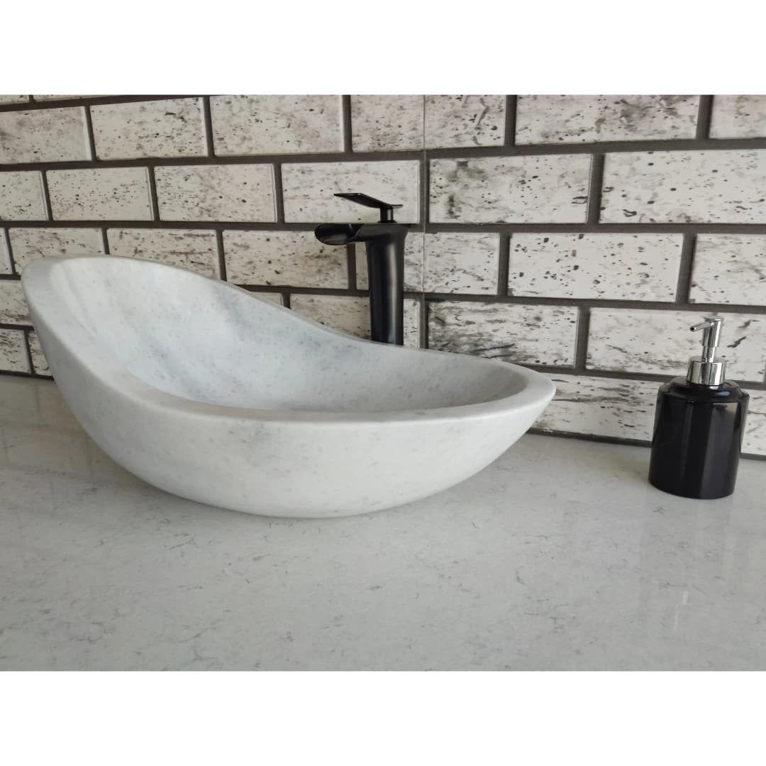 Beyaz Craft Mermer Lavabo 5