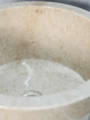 Bej Külah Dikey Mermer Lavabo 4