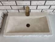 Traverten Yay Patlatma Mermer Lavabo 6