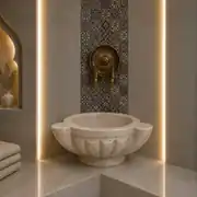 Bej Özel Mermer Kurna 1