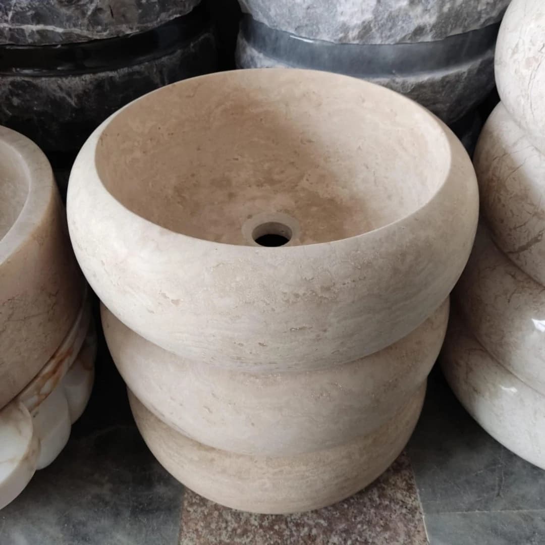 Traverten Teker Mermer Lavabo 3