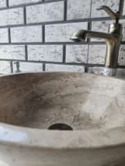 Noche Traverten Külah Mermer Lavabo 4