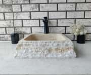 Traverten Mikro Patlatma Mermer Lavabo 5