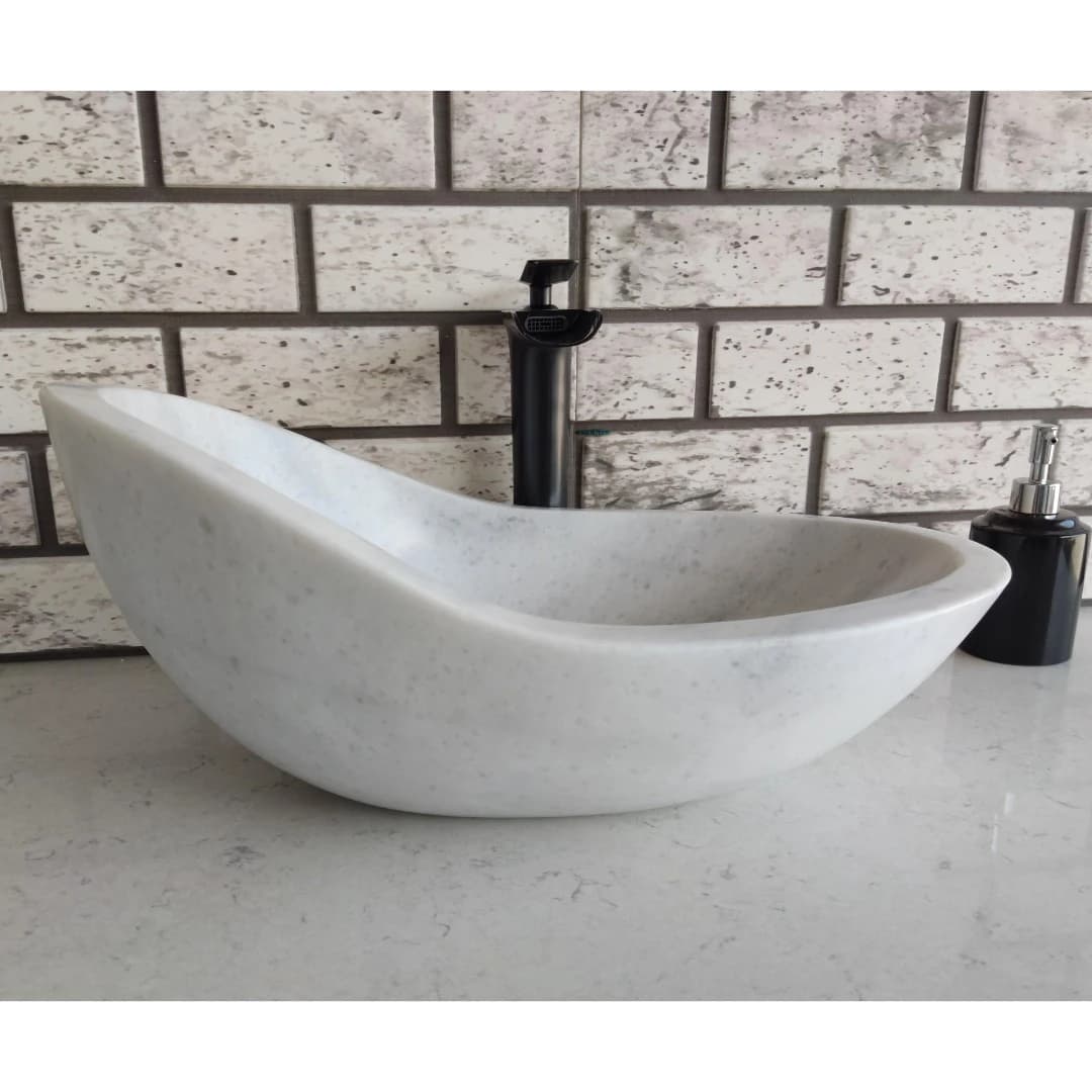 Beyaz Craft Mermer Lavabo 4