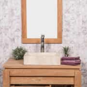 Bej Kare Yay Mermer Lavabo 3