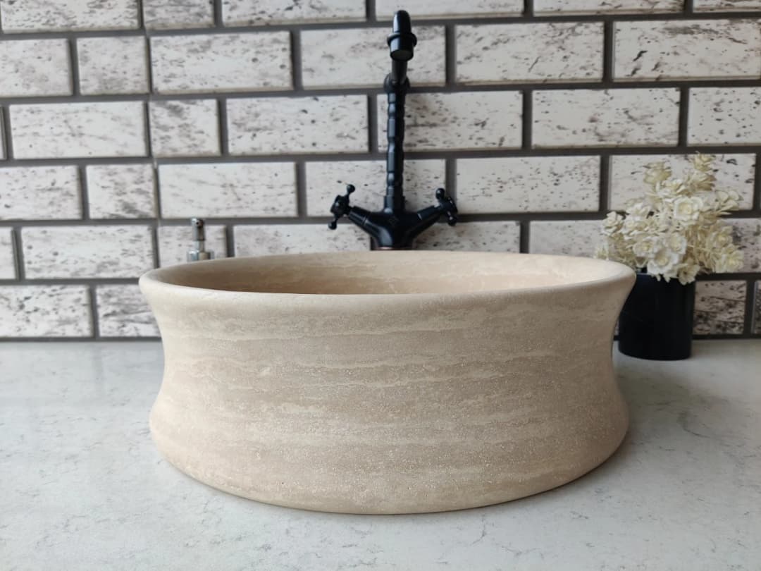 Traverten Thin Mermer Lavabo 1