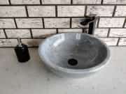 Gri Çanak Mermer Lavabo 2