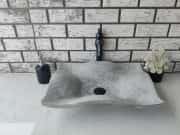 Silver Traverten Undate Mermer Lavabo 2