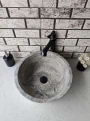 Silver Silindir Draw Mermer Lavabo 3