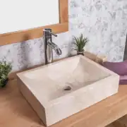 Bej Kare Yay Mermer Lavabo 1