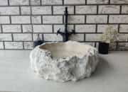 Traverten İnborn Patlatma Mermer Lavabo 3