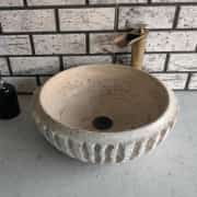 Traverten Kanal Mermer Lavabo 2