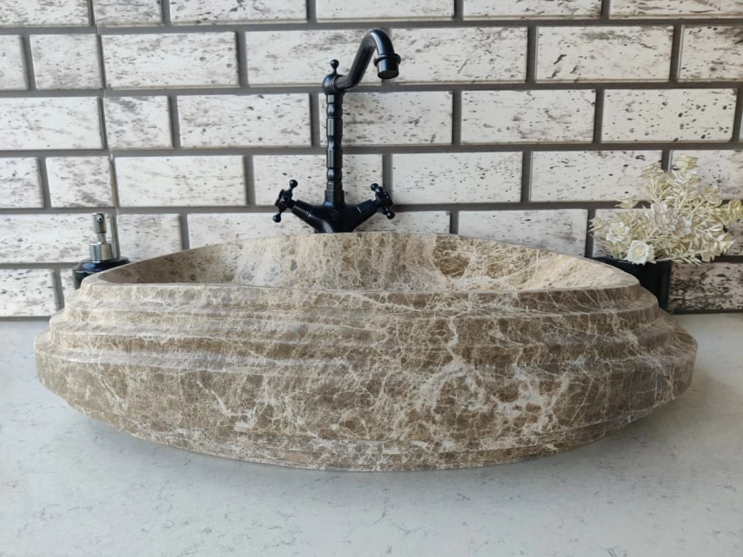 Emparador Step Elips Mermer Lavabo 5
