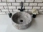 Silver Ducted Mermer Lavabo 3