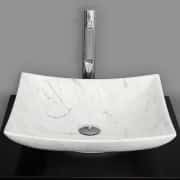 Beyaz Tekne Mermer Lavabo 3