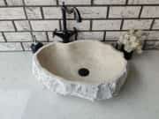 Traverten Messy Mermer Lavabo 2