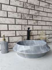Gri Space Mermer Lavabo 4