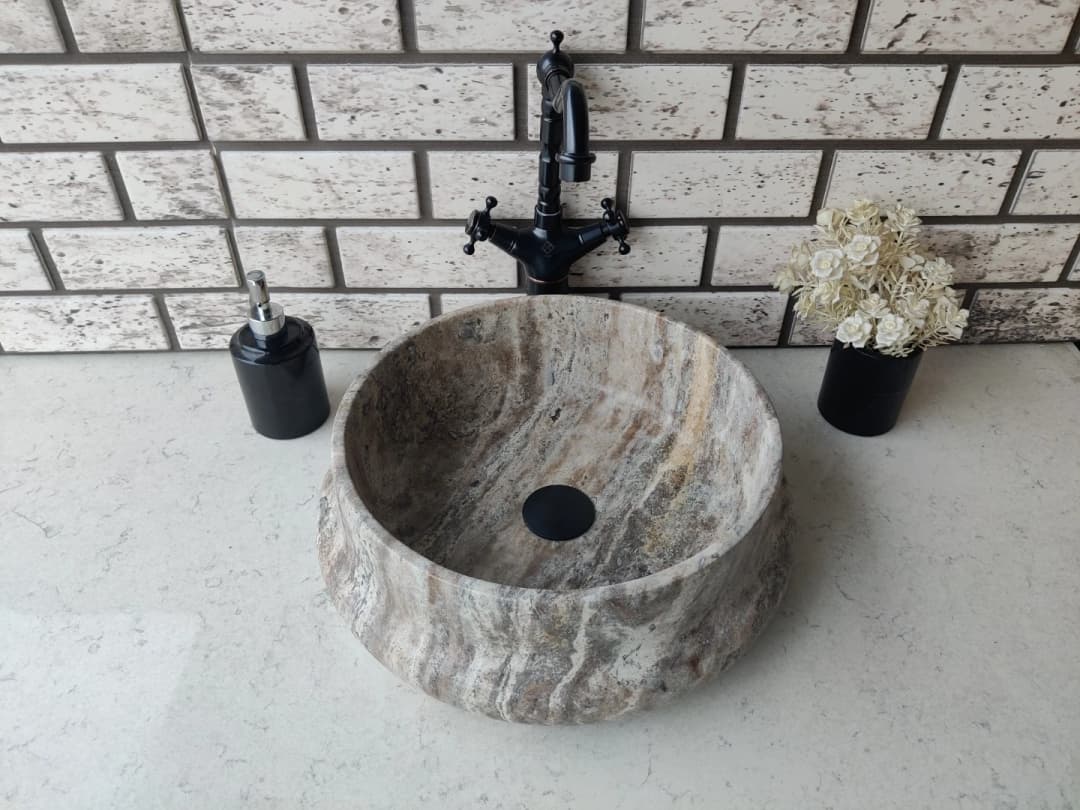 Silver Pear Mermer Lavabo 3