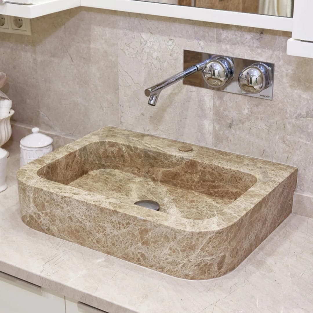 Emparador Kare Mermer Lavabo 1