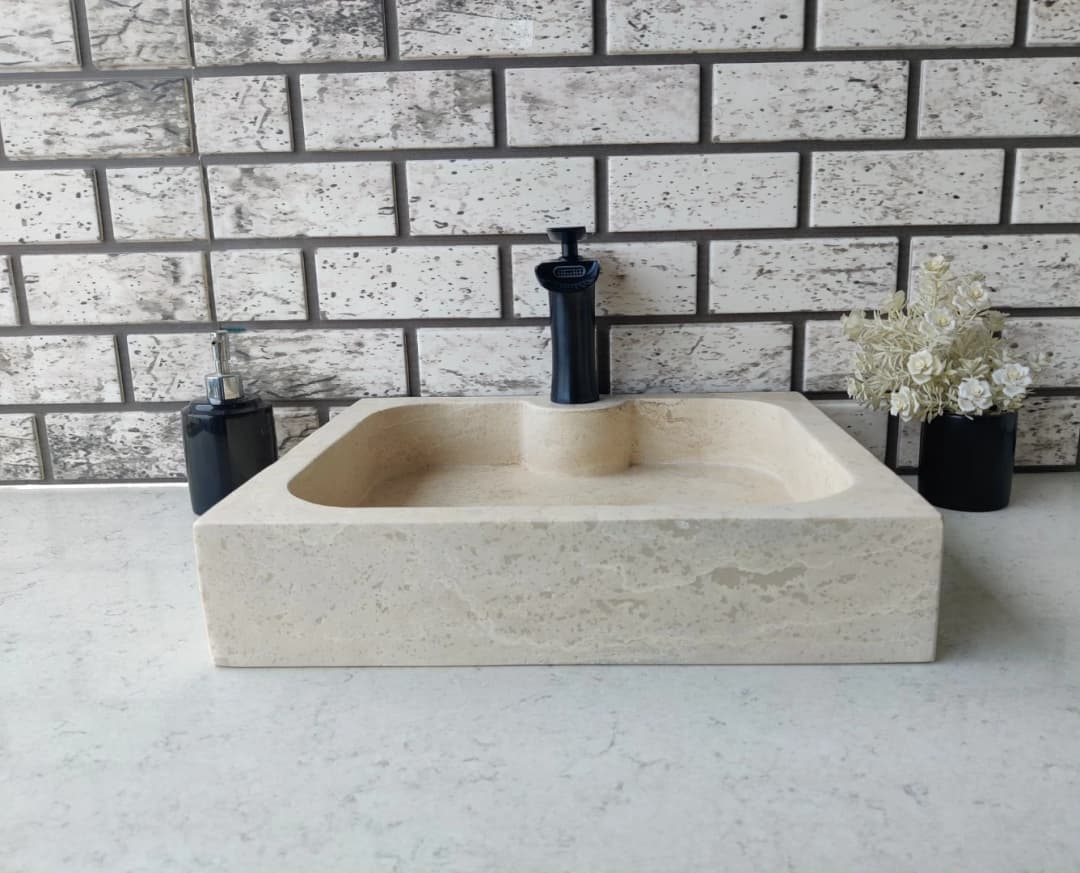 Traverten Rooms Mermer Lavabo 1