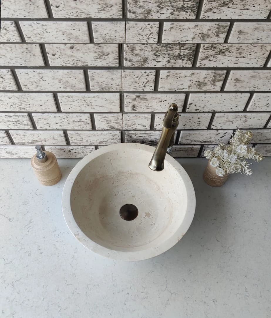 Traverten Külah Mermer Lavabo 3
