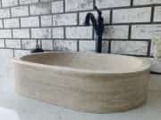 Traverten Oval Mermer Lavabo 7