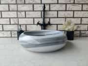 Lined Teker Mermer Lavabo 1