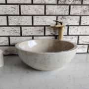 Bej Çanak Mermer Lavabo 1