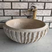 Traverten Kanal Mermer Lavabo 1